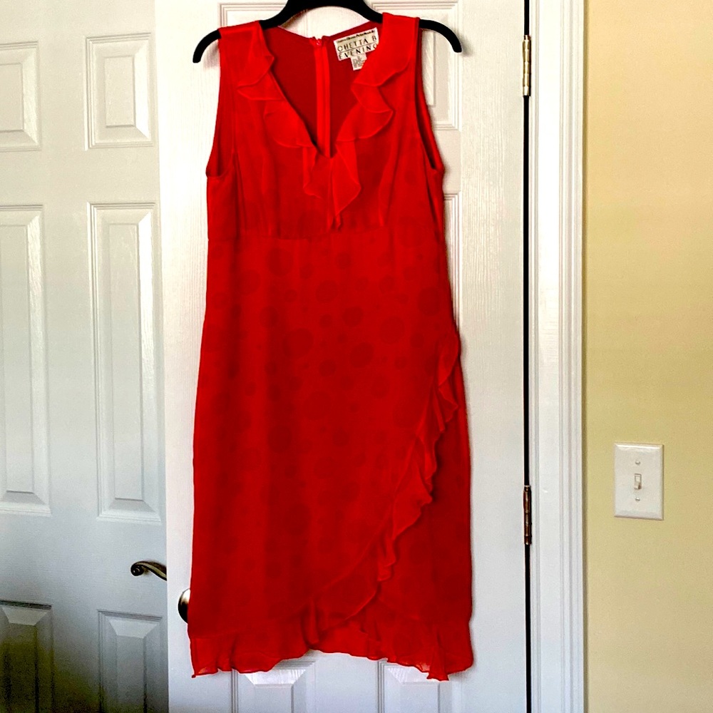 Chetta B Evening Sherrie Bloom Peter Noviello Ladies Silk Dress Vintage